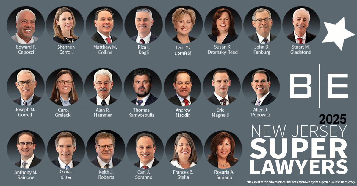 2025 New Jersey "Super Lawyers" and "Super Lawyers; Rising Stars" lists by Super Lawyers - Brach Eichler
